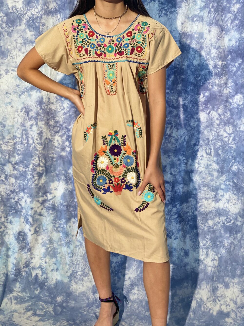 MEXICAN PUEBLA DRESSES - LONG