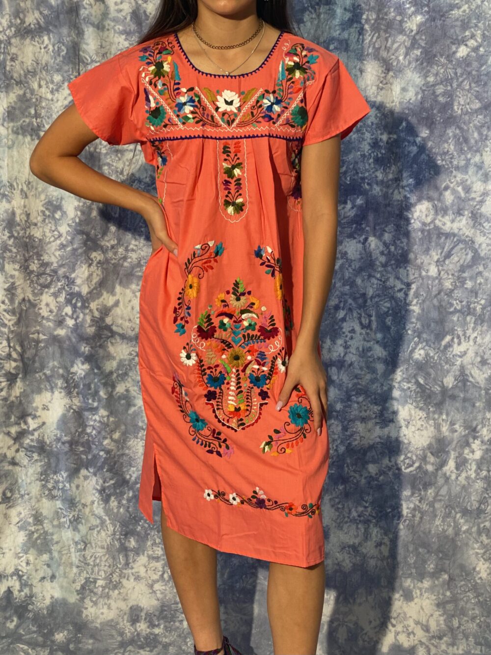 MEXICAN PUEBLA DRESSES - LONG