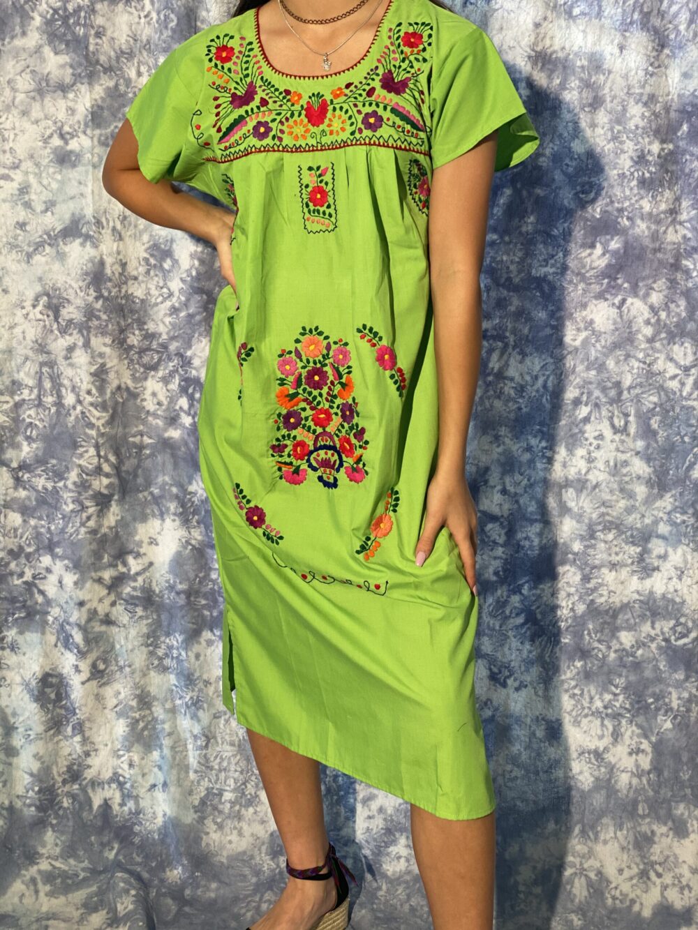 MEXICAN PUEBLA DRESSES - LONG