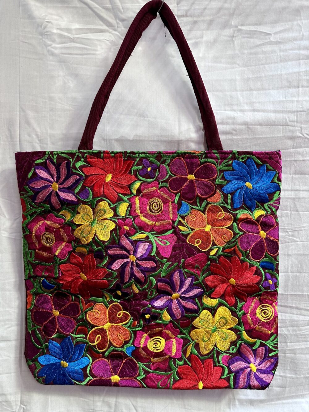 GUATEMALA PURSE-MULTI FLOWERS